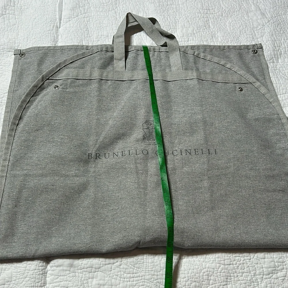 Brunello Cucinelli Linen Garment Bag Size‎ 24”w x 38” h